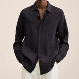 Camisa elegante de lino para hombre