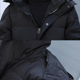 Chaqueta de invierno larga acolchada para hombre