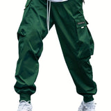 Joggers cargo para hombre con múltiples bolsillos