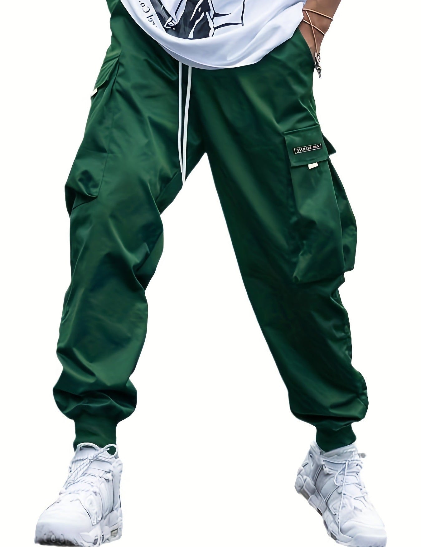 Joggers cargo para hombre con múltiples bolsillos
