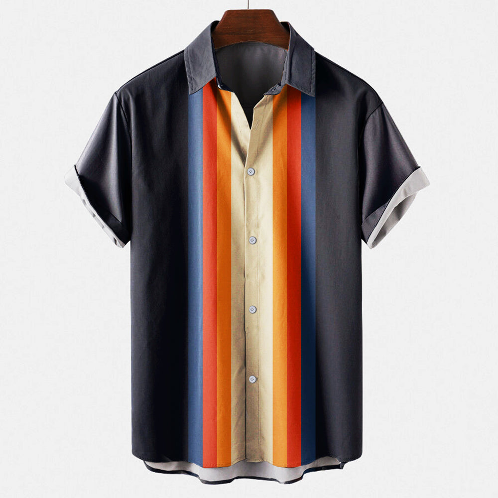 Dominik - Camisa de estilo retro para hombre