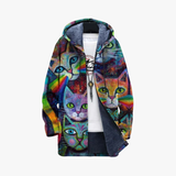 Chaqueta con capucha de gato