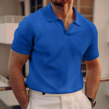 Polo para hombre INS con solapa de waffle y manga corta