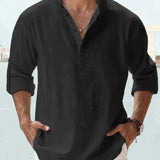 Camisa Clásica de Lino para Hombre