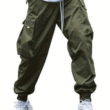 Joggers cargo para hombre con múltiples bolsillos