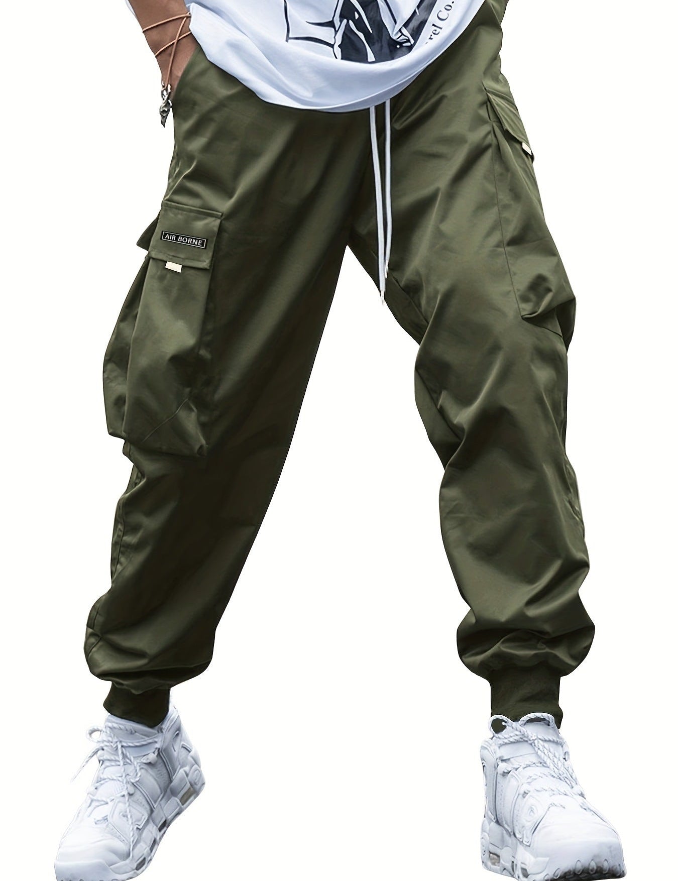 Joggers cargo para hombre con múltiples bolsillos