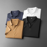 Conjunto de dos piezas para hombre – Camisa polo de manga corta y pantalones hasta el tobillo