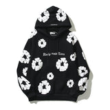Sudadera con capucha de algodón puro Denim Tears con estampado de espuma de kapok