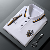 Polo de lujo para hombre con costuras distintivas