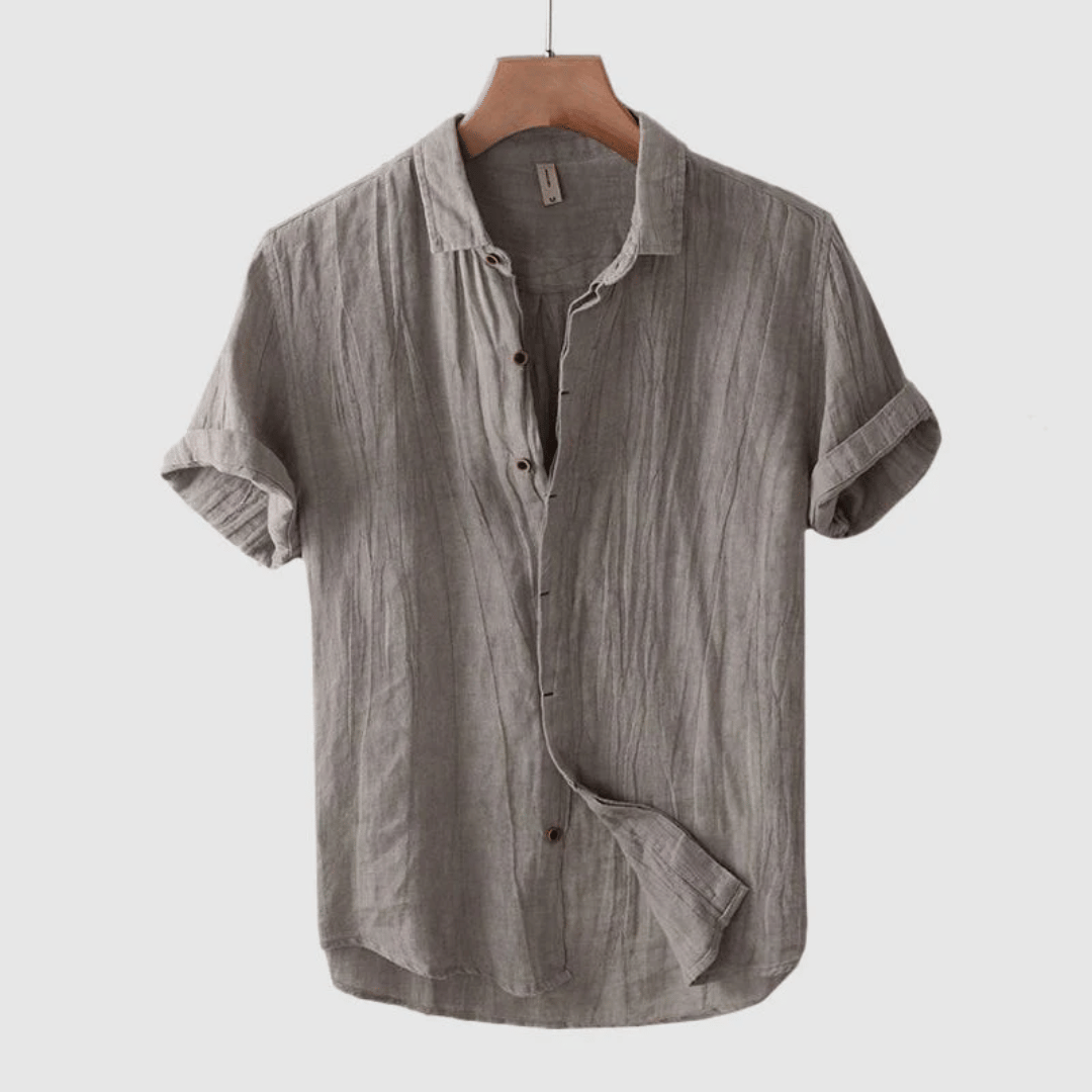 Camisa Clásica de Lino para Hombre – Transpirable, Ligera y Elegante