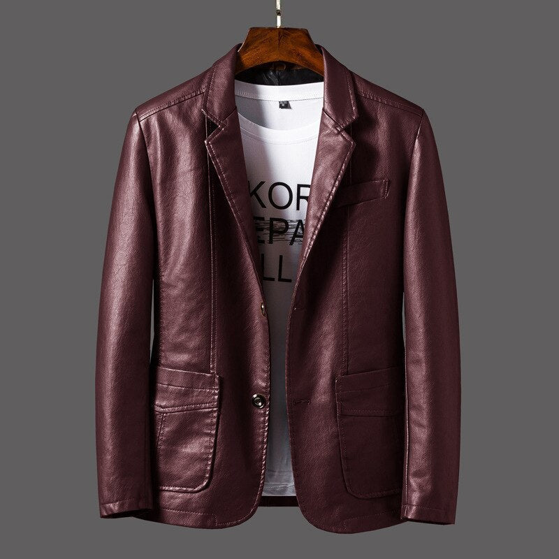 Chaqueta de cuero clásica