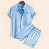 Conjunto de lino de dos piezas