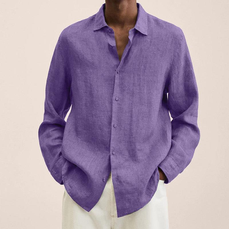 Camisa elegante de lino para hombre