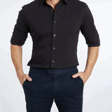 Camisa Elite para Hombre con Cremallera y Tela Elástica