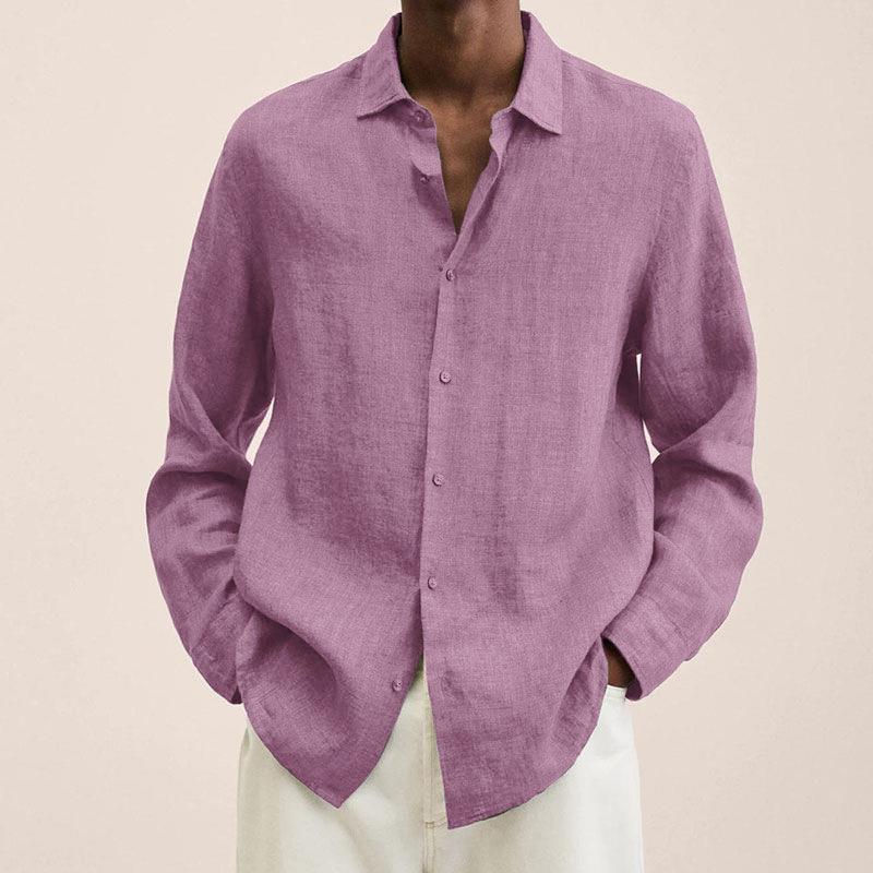 Camisa elegante de lino para hombre