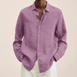 Camisa elegante de lino para hombre