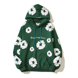 Sudadera con capucha de algodón puro Denim Tears con estampado de espuma de kapok