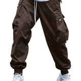 Joggers cargo para hombre con múltiples bolsillos