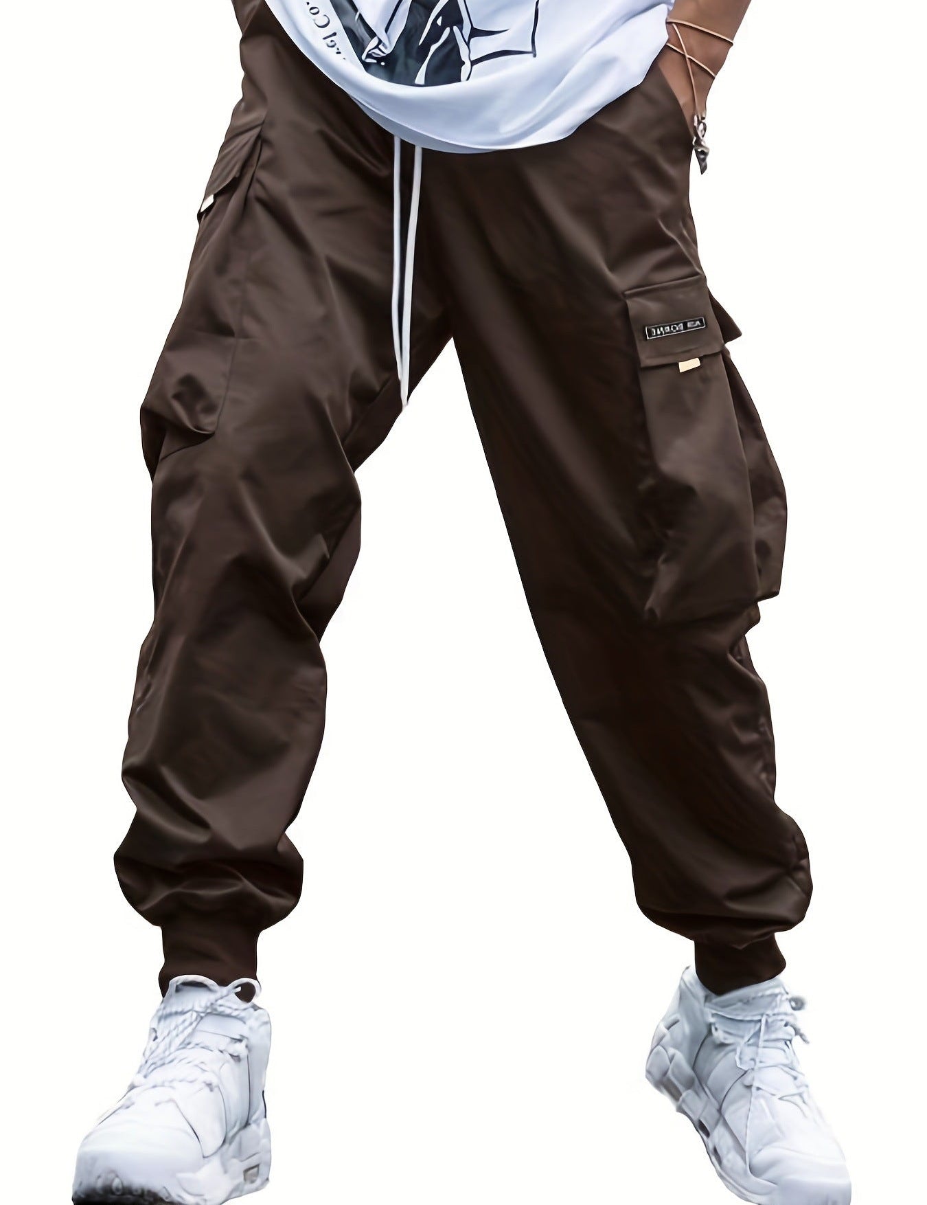 Joggers cargo para hombre con múltiples bolsillos