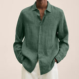 Camisa elegante de lino para hombre
