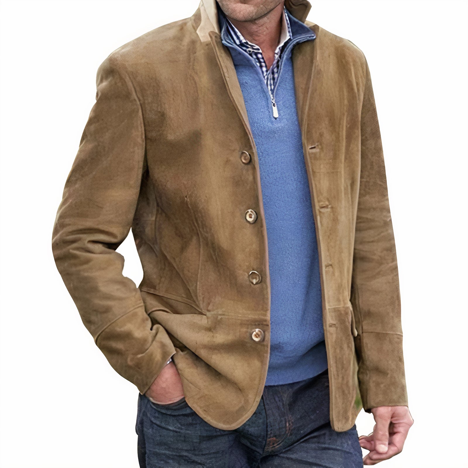 Blazer Casual de Hombre con Botones