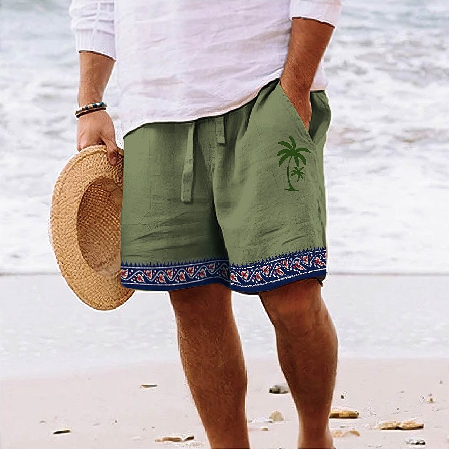 Pantalones cortos de playa estampados para hombre