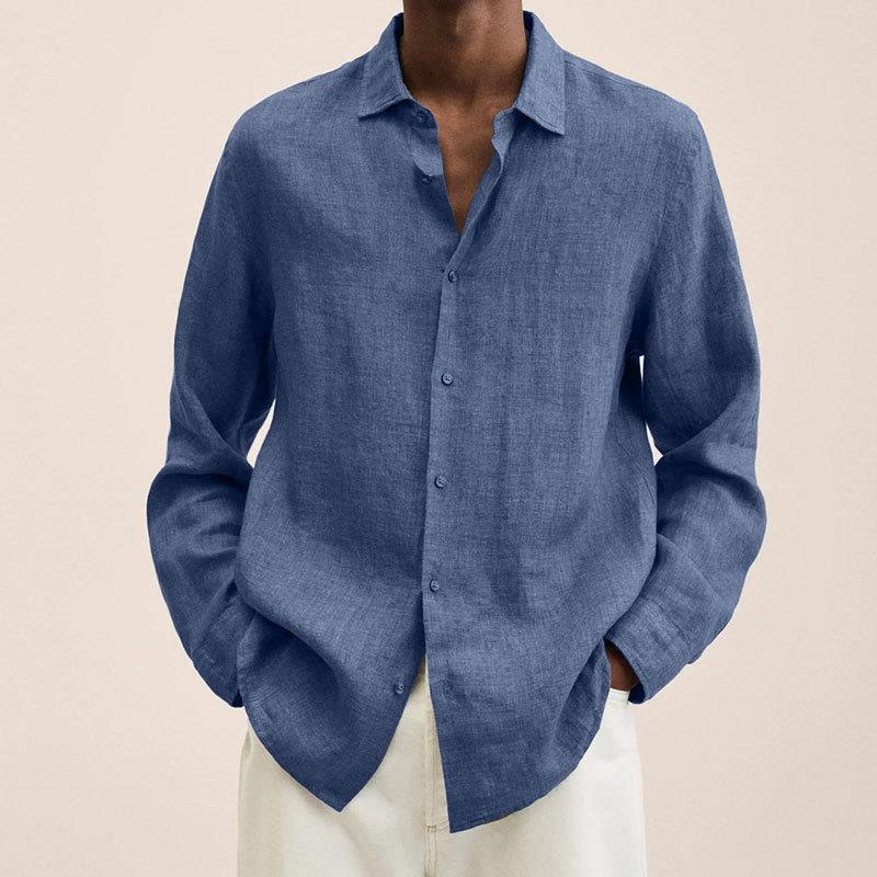 Camisa elegante de lino para hombre
