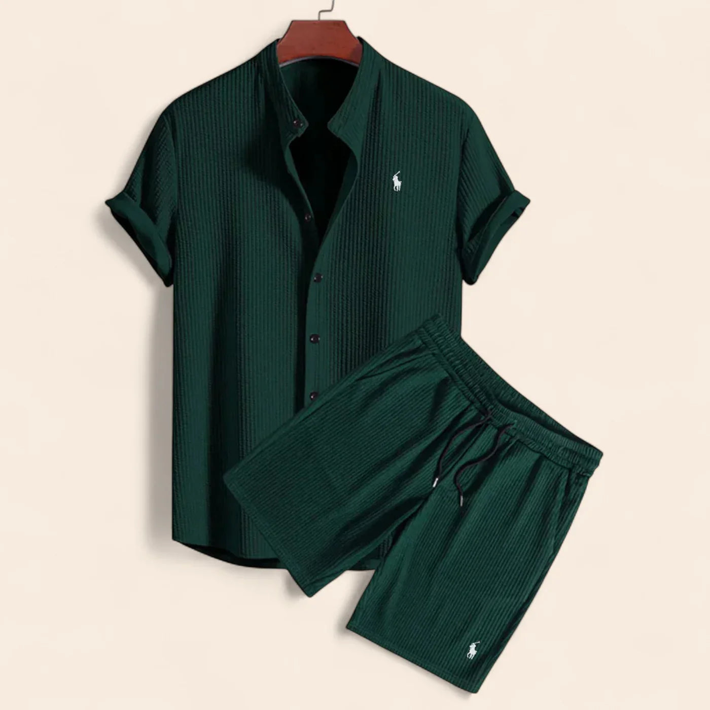 Conjunto de lino de dos piezas