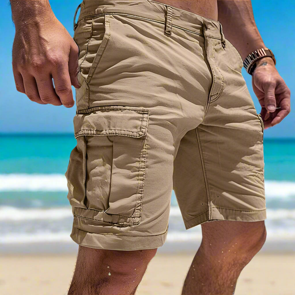 Pantalones cortos cargo para hombre hechos de algodón de alta calidad