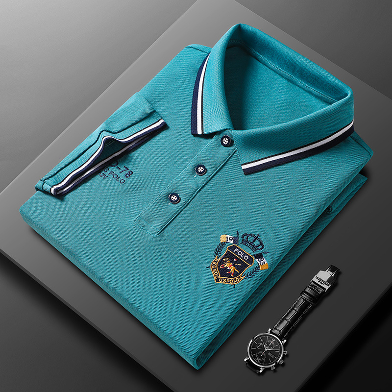 Polo de lujo para hombre con costuras distintivas