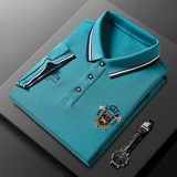 Polo de lujo para hombre con costuras distintivas