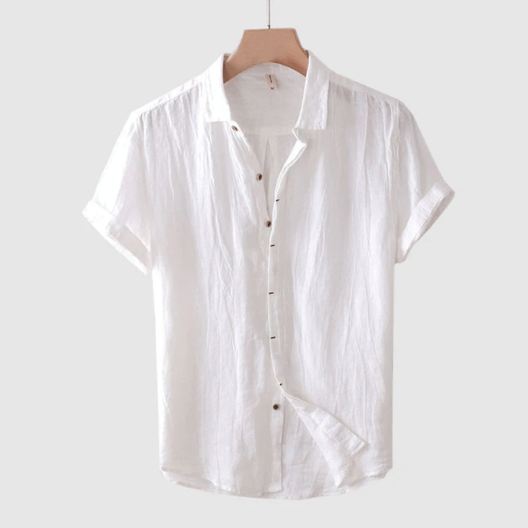 Camisa Clásica de Lino para Hombre – Transpirable, Ligera y Elegante