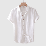 Camisa Clásica de Lino para Hombre – Transpirable, Ligera y Elegante
