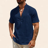 Camisa de lino de verano de lujo