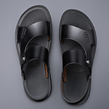 Sandalias de cuero Marlow con tacón bloque y diseño tipo slide