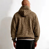 Sudadera con capucha de leopardo elegante