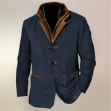 Chaqueta de cuero de ante vintage para hombre