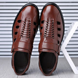 Sandalias de cuero genuino para hombre