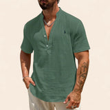 Camisa de lino de verano de lujo