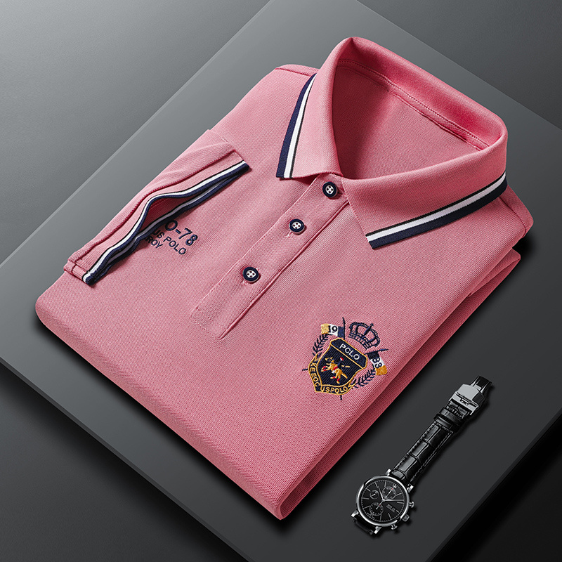 Polo de lujo para hombre con costuras distintivas