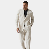 Conjunto de Traje de Lino para Hombre Comodidad Transpirable Lujo