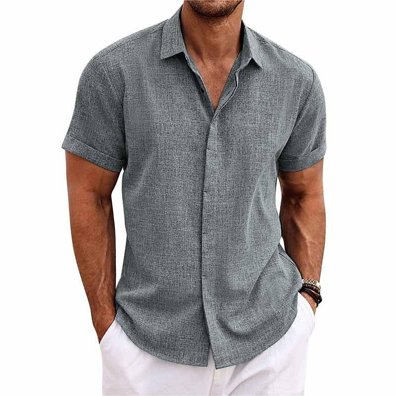 Camisa casual para hombre 100% algodón