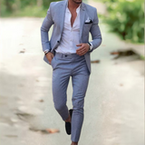Elegante Traje de Lino para Hombre
