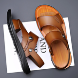 Sandalias de cuero Marlow con tacón bloque y diseño tipo slide