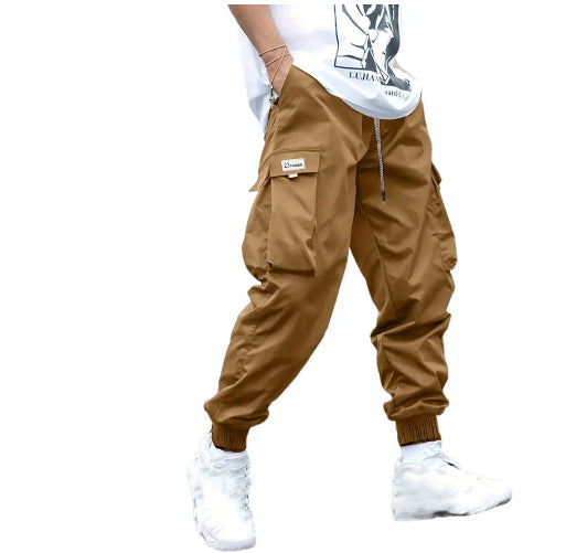 Joggers cargo para hombre con múltiples bolsillos