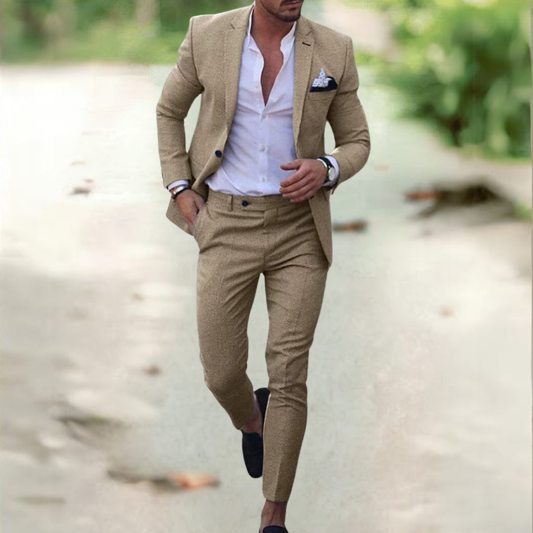Elegante Traje de Lino para Hombre