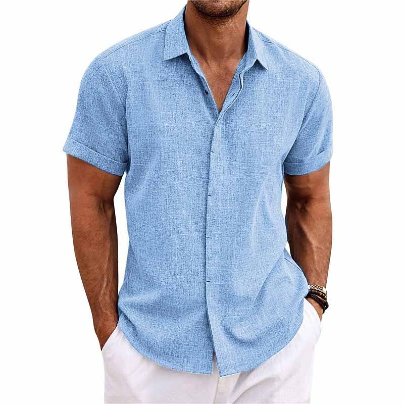 Camisa casual para hombre 100% algodón