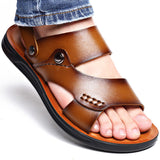 Sandalias de cuero Marlow con tacón bloque y diseño tipo slide