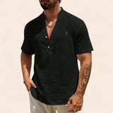 Camisa de lino de verano de lujo