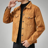 Chaqueta casual premium de ante